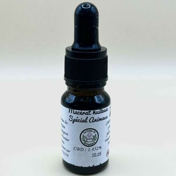 Macérât huileux de CBD pour les animaux